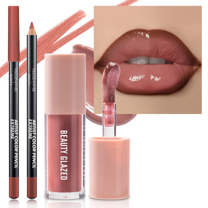 2pcs/Set Velvet Texture Lip Makeup