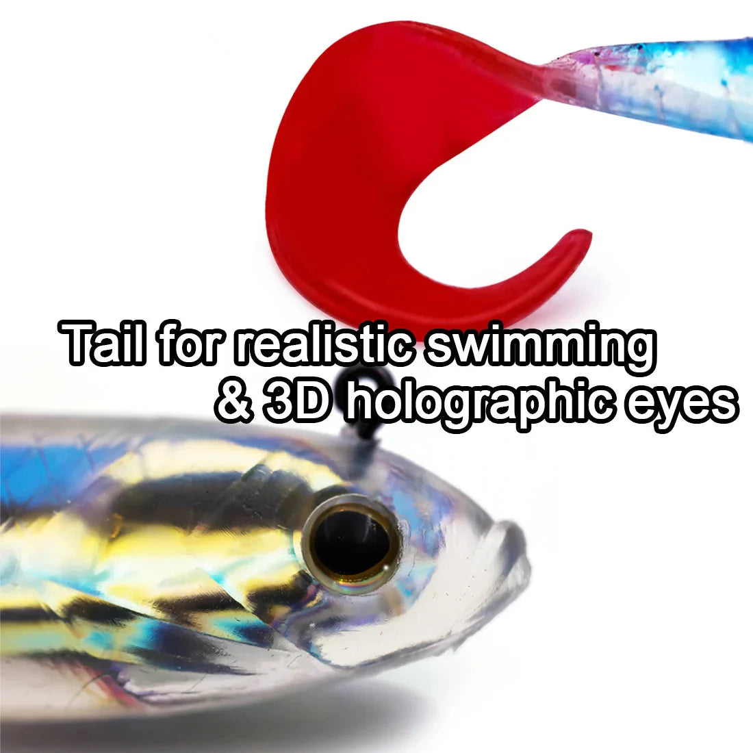 Habicare soft fishing lures with lead head jigs in various colors, designed for bass and trout fishing, featuring multiple quantities