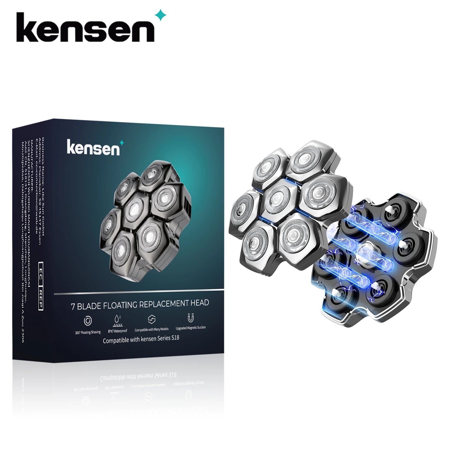 Kensen Razor Head Replacement for S18 5 in 1 Shaver
