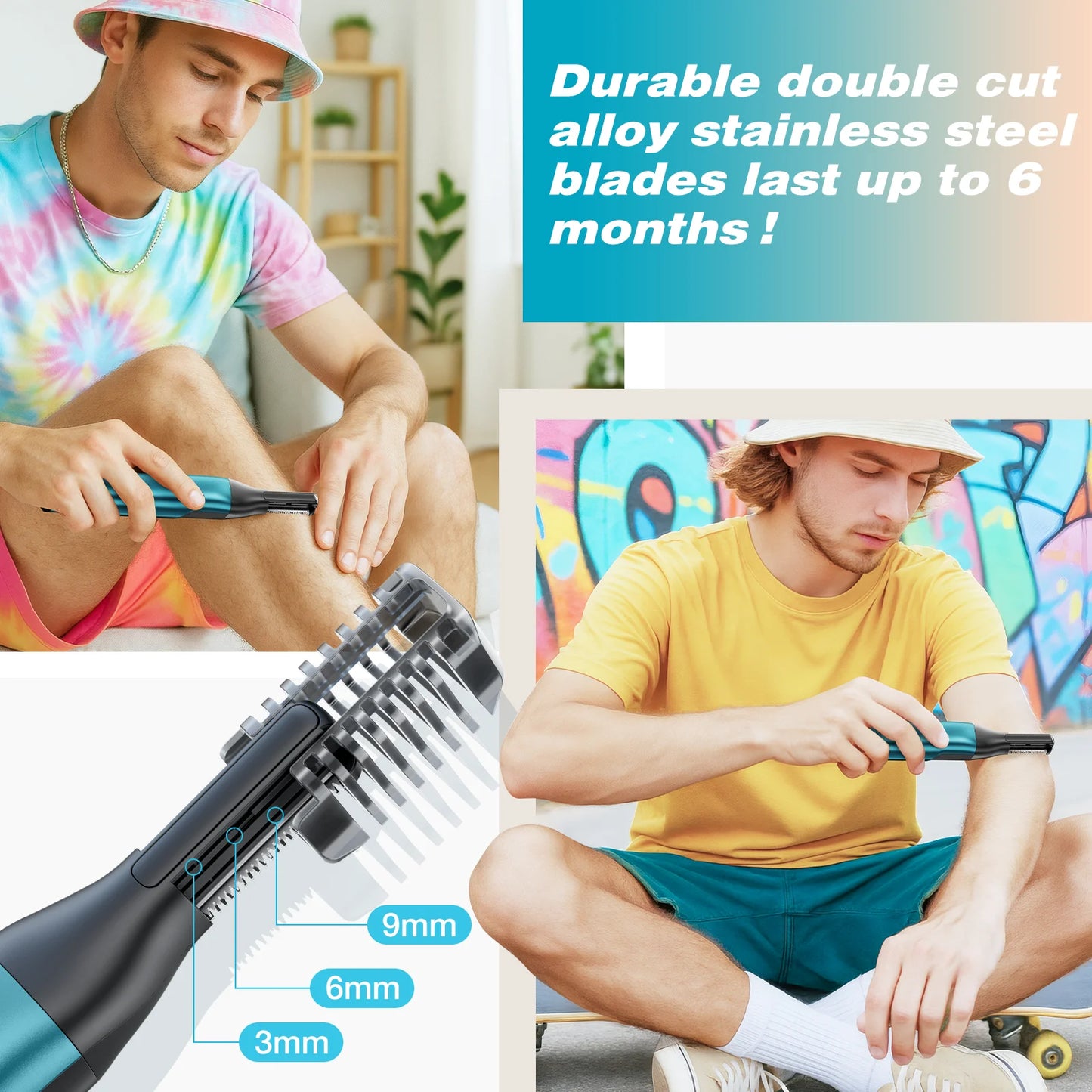 KENSEN S15 Electric Hair Trimmer 2 in 1 Dual-sided Blade