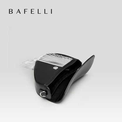 BAFELLI Tassel Genuine Leather Saddle Bag