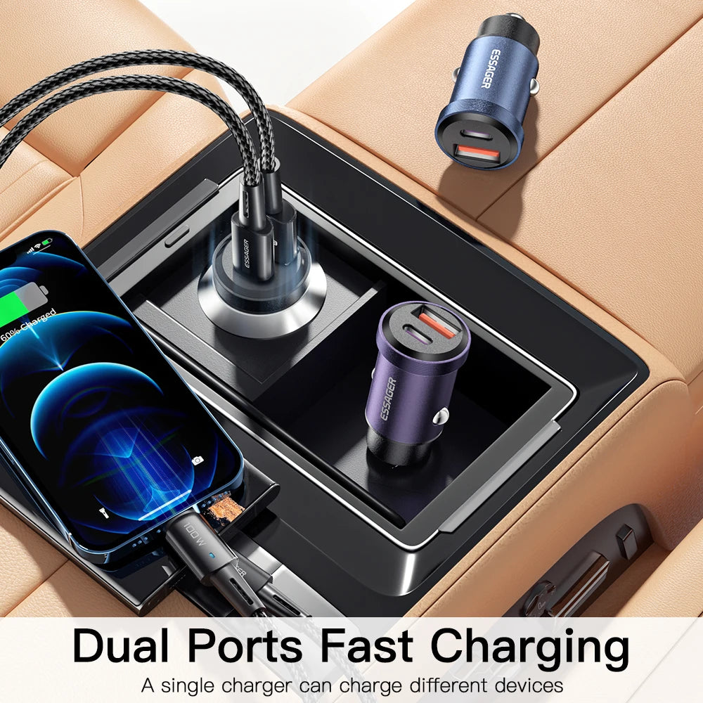 Essager Quick Charge USB Car Charger