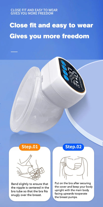 MAMIJOY Portable Double-sided Wearable Smart Breast Pump