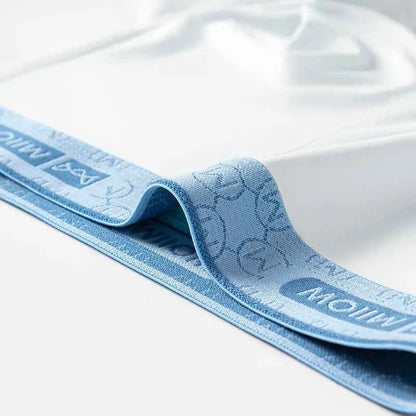 MiiOW 3Pcs Ice Silk Men Underwear Boxers 10A Antibacterial Crotch Men's Panties Breathable Silky Man Underpants Mens Boxershorts