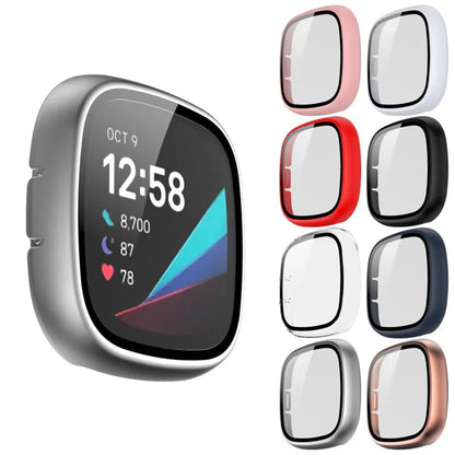 Tempered Glass Case Cover for the Fitbit Versa 3 Habicare