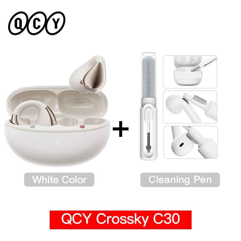 QCY Crossky C30 Wireless Earphones - Bluetooth 5.4 TWS Sports Earbuds with Dual-Connection and Waterproof Design - ShopHub