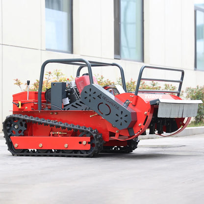 Customized Big Power Diesel Engine Small Robot Grass Cutter Cutting Width 80cm 100cm 120cm Remote Control Crawler Lawn Mower