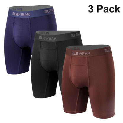 3 Pack Men's Breathable Modal Underwear - Comfortable Boxershorts