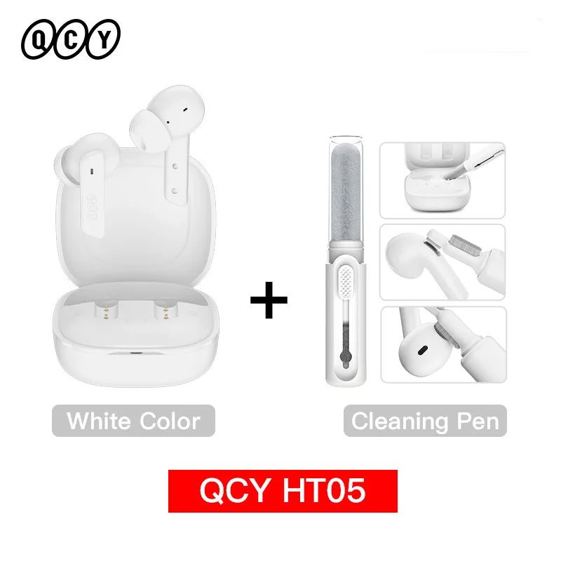 QCY HT05 ANC Wireless Earbuds - TWS Bluetooth 5.2 with 40dB Active Noise Cancellation and In-Ear Mics - ShopHub