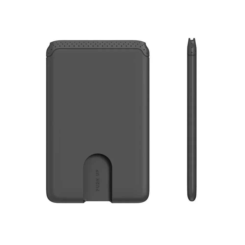 Minimalist Card Holder Sticky Phone Wallet Slim Bank Credit Cardholder Phone Card Case Silicone Compatible for Iphone Android