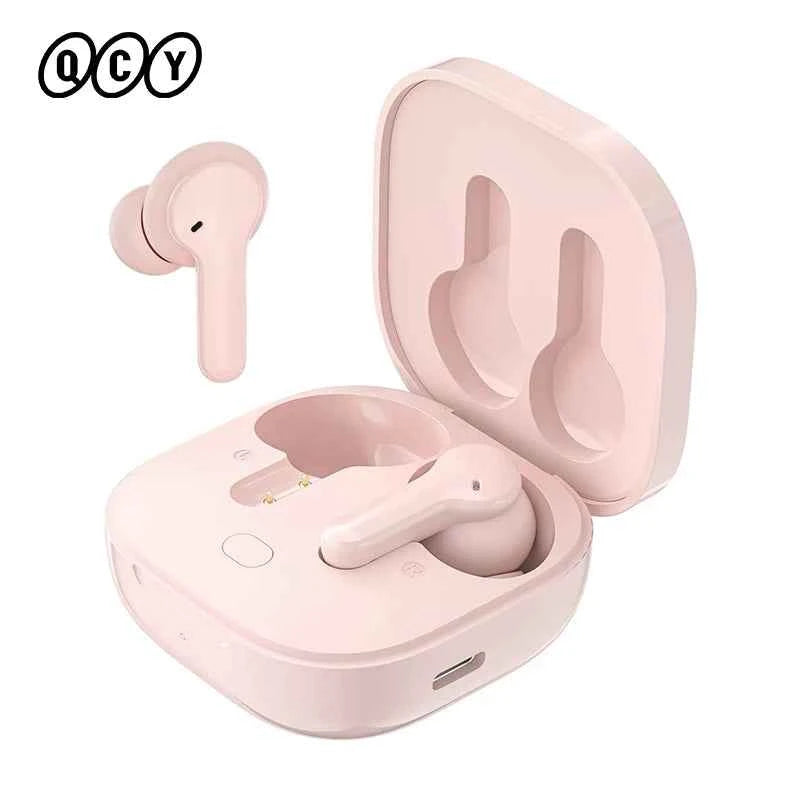 QCY T13 Wireless Earphones with 4 Mic ENC, HD Call, Stereo Sound, Touch Control, Long Standby 40Hrs