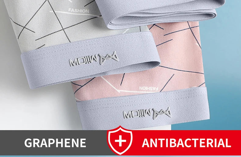 MiiOW 6Pcs Graphene Antibacterial Men's Underwear Boxershorts - ShopHub