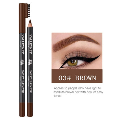 Ultra-fine Wooden Eyebrow Pencils with Brush