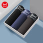 MiiOW 3Pcs Men's Cotton Boxer Shorts Antibacterial Breathable Underwear - ShopHub