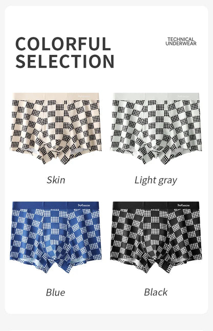 MiiOW Men’s Modal Antibacterial Underwear - Ultimate Comfort 3Pcs Cotton Boxer Briefs - ShopHub