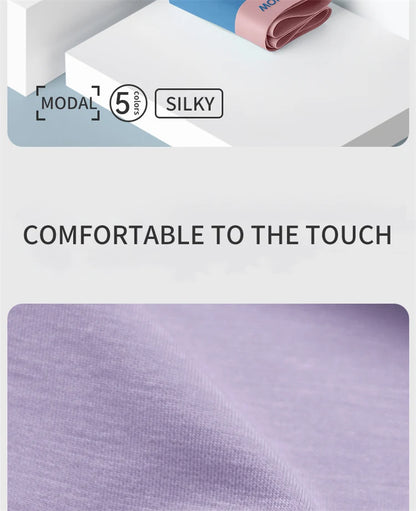 MiiOW Modal Men's Boxer Briefs 3pcs Silky 50S Antibacterial Underwear - ShopHub