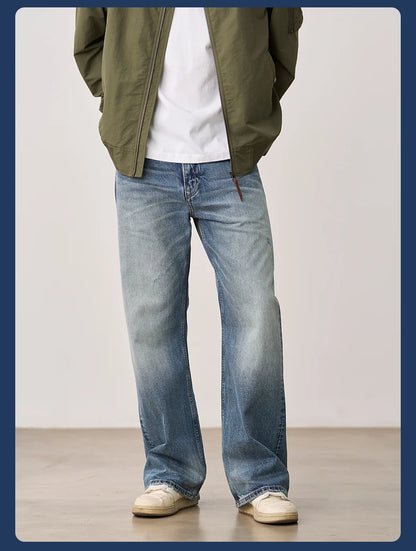 SIMWOOD 13.5oz Heavyweight Washed Retro Jeans