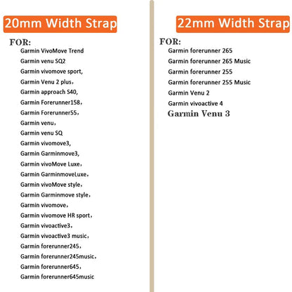 Milanese Strap for the Garmin Venu/Vivoactive/Forerunner Series (20mm/22mm) (4 colours available) Habicare