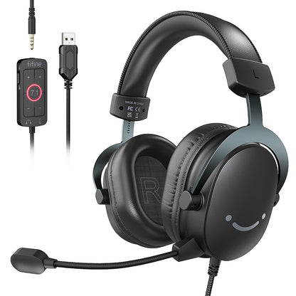 Immerse Yourself in Gaming with the FIFINE 7.1 Surround Sound Headset
