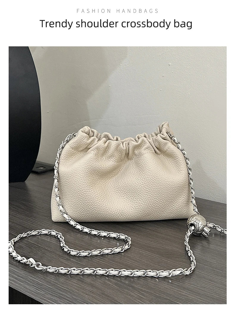 FOXER Brand 2026 New Chic Small Crossbody Bag for Women Genuine Leather Fashion Mini Female Shoulder Bag Lady Chain Phone Purse