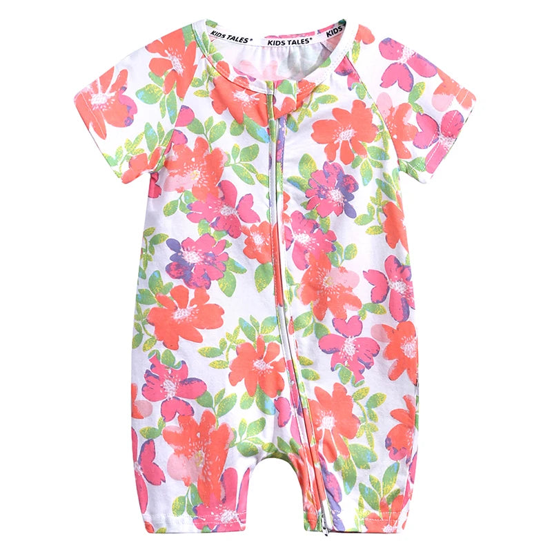 Kids Tales Sunshine Stories Cotton-Blend Printed Romper