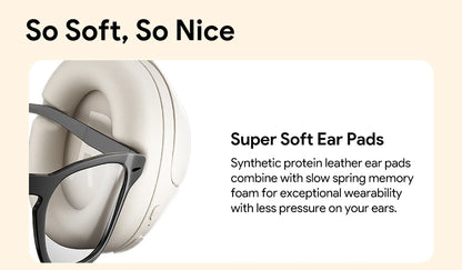 QCY H3 ANC Wireless Headphones with 43dB Hybrid Active Noise Cancellation and 60H Playtime - ShopHub