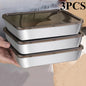 1-6Pcs Stainless Steel Food Containers with Black Lids - ShopHub