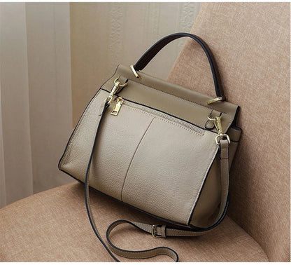 2026 Spring Summer Fashion Lady's Bag Cow Leather Retro Female Shoulder Bag Large Capacity Flap Purse Luxury Office Lady Handbag