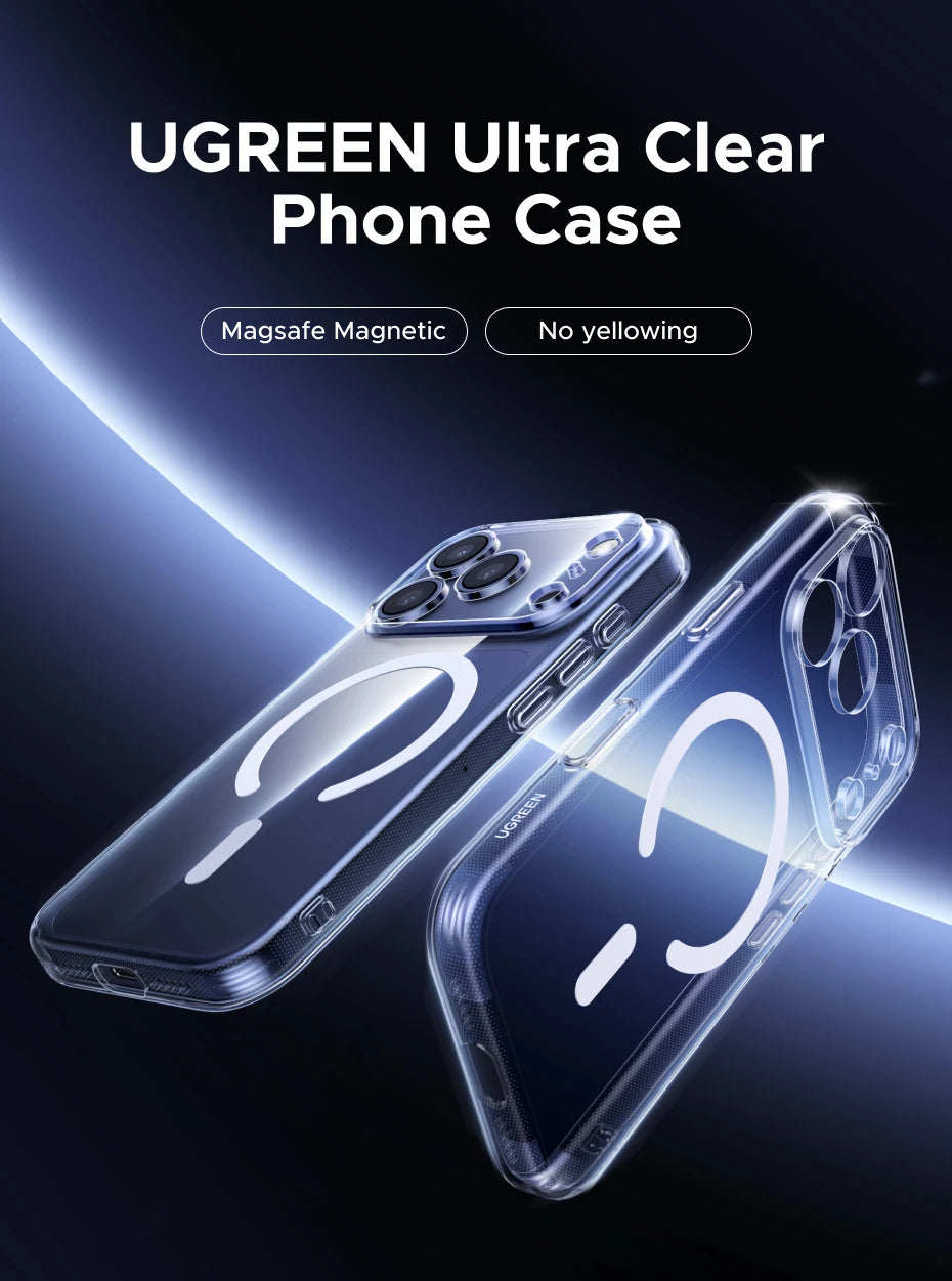 UGREEN Never Yellow Magnetic Case for iPhone 18 & 17 Pro Max