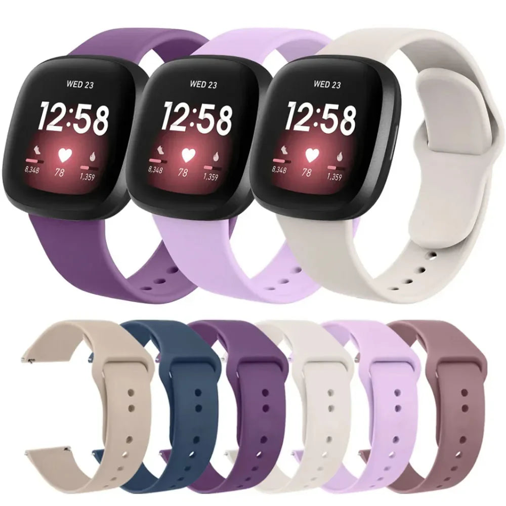 Flexible Silicone Wristband for the Fitbit Sense (available in 17 colours) Habicare