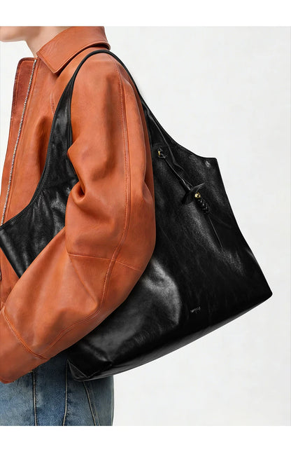 BAFELLI Soft Leather Large Capacity Work Tote Bag