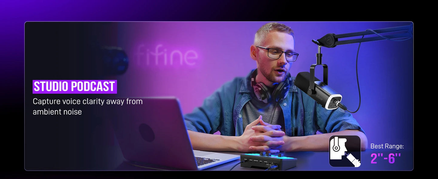 FIFINE Dynamic Gaming Microphone: Elevate Your Streaming & Recording Experience