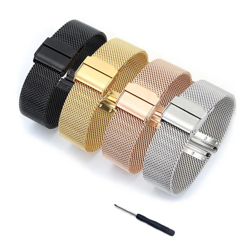 Milanese Strap for the Garmin Venu/Vivoactive/Forerunner Series (20mm/22mm) (4 colours available) Habicare