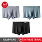 MiiOW Men's Modal Underwear - 3Pcs Graphene Antibacterial Boxer with Seamless Cuffs - ShopHub