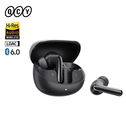 QCY MeloBuds N60 Wireless Earphone - Bluetooth 6.0, Bass Boost, Hi-Res Audio, Hybrid ANC, 45Hrs Playback - ShopHub