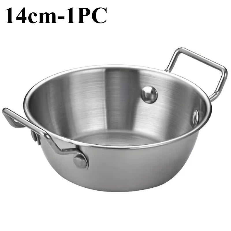 Stainless Steel Noodle Bowl with Handle - Ramen Soup Salad Bowl for Home, Camping, and Picnic - ShopHub