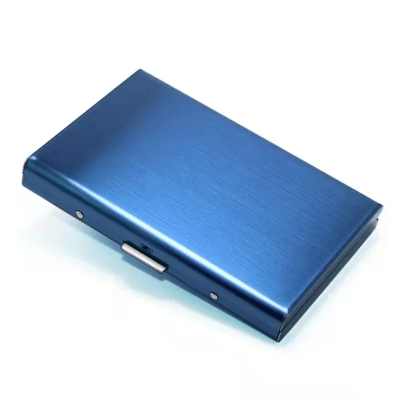 Rfid Business Credit Card Holder Men Women Minimalist Wallet Aluminium Bank Cardholder Case with Money Clip Designer Porte Carte