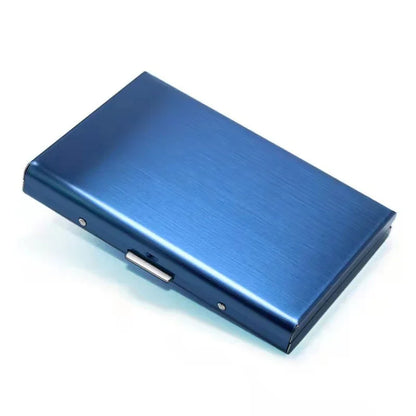 Rfid Business Credit Card Holder Men Women Minimalist Wallet Aluminium Bank Cardholder Case with Money Clip Designer Porte Carte
