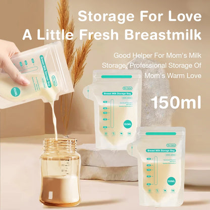 MAMIJOY 10/30Pcs 150/250ML Breast Milk Storage Bags