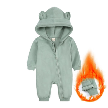 Kids Tales Little Bear Cotton-Blend Zip Baby Romper