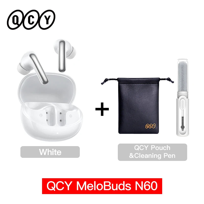 Immerse Yourself with QCY Melobuds N60 Wireless Earphones - Dual Driver, Hi-Res Audio with ANC