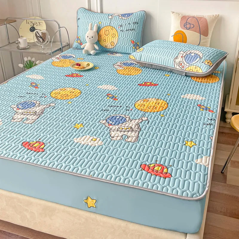 Transform Your Sleep with Our Cooling Summer Bed Mat & Pillowcase Set