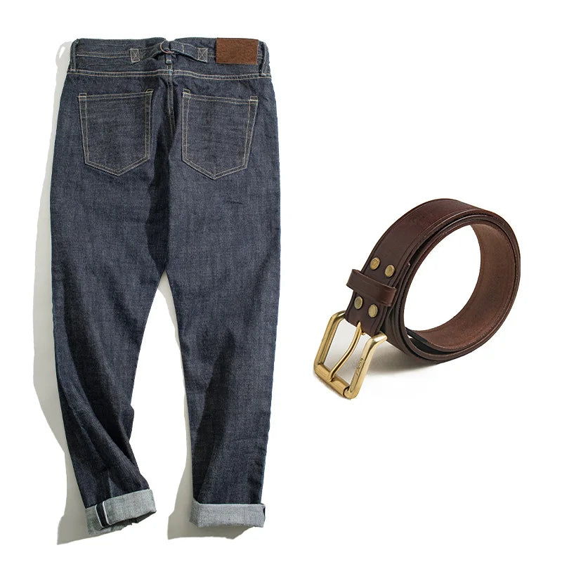 Maden Men's 14oz Raw Selvedge Denim Jeans