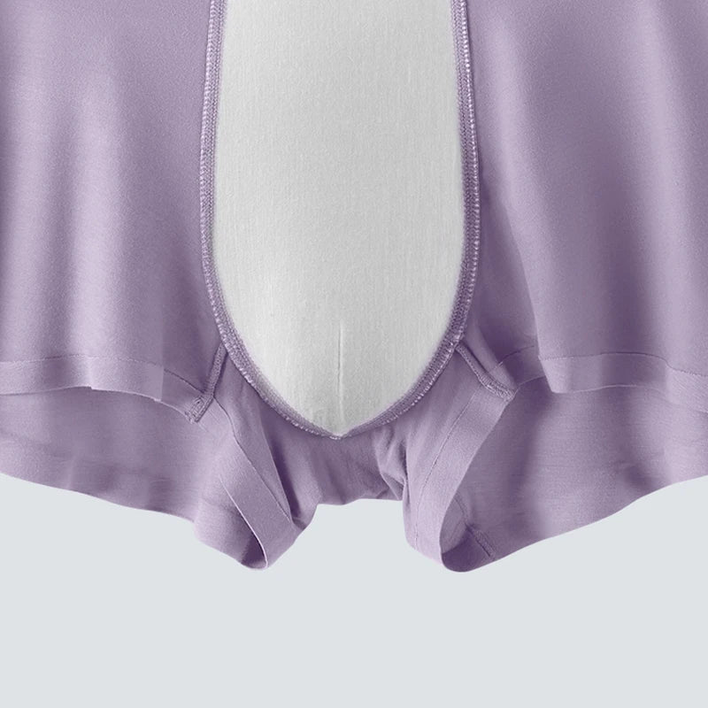 MiiOW Modal Men's Boxer Briefs 3pcs Silky 50S Antibacterial Underwear - ShopHub