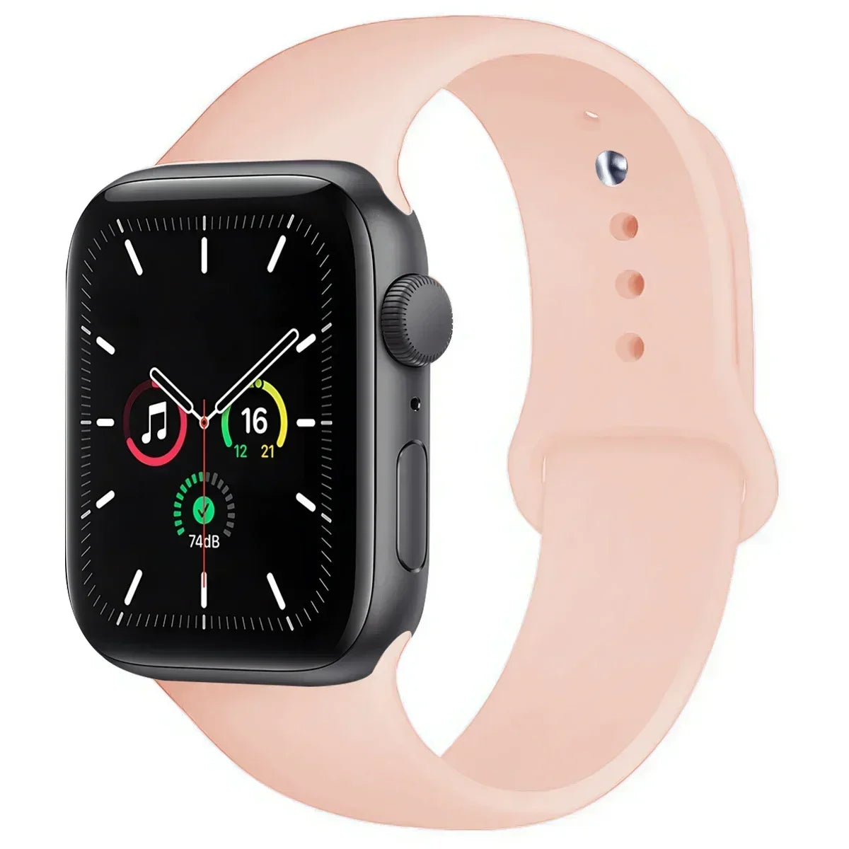 Silicone Replacement Strap for Apple Watch Series (38mm - 42mm) (available in 45 colours) Habicare
