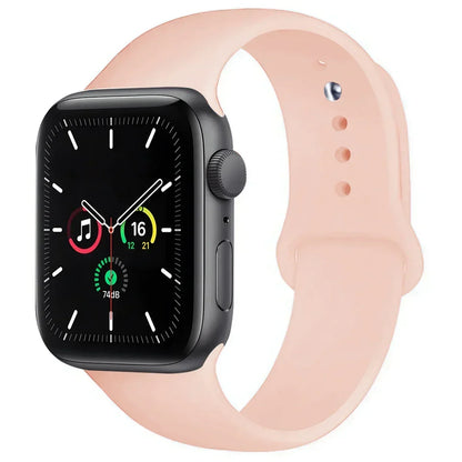 Silicone Replacement Strap for Apple Watch Series (38mm - 42mm) (available in 45 colours) Habicare