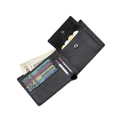 Premium Genuine Cow Leather Bifold Wallet