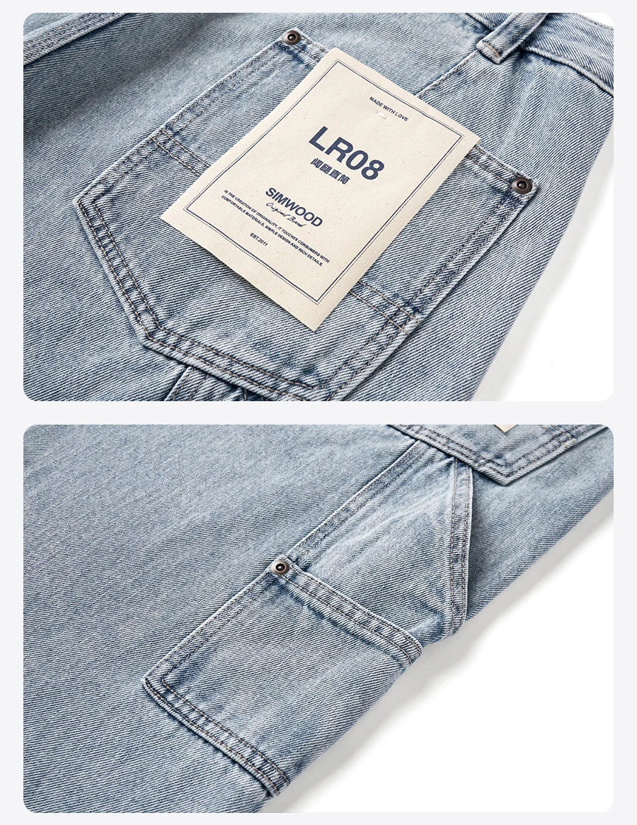 SIMWOOD 11oz Loose Relax Logging Jeans