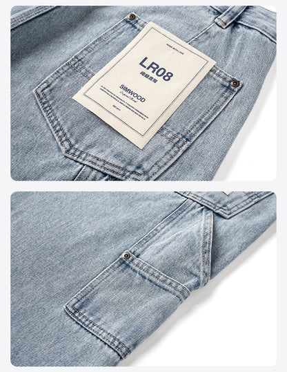 SIMWOOD 11oz Loose Relax Logging Jeans