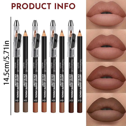 4 Piece Brown Shades Lip Liner Set